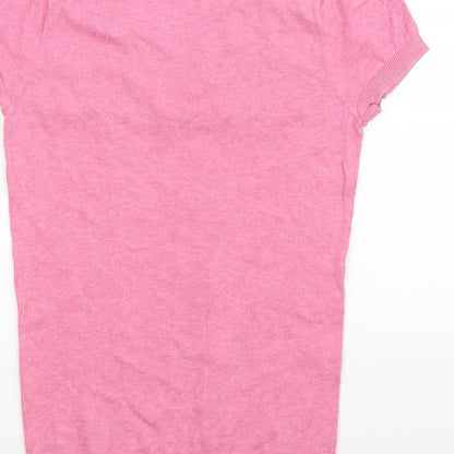 Topshop Womens Pink  Knit Pullover Jumper Size 6