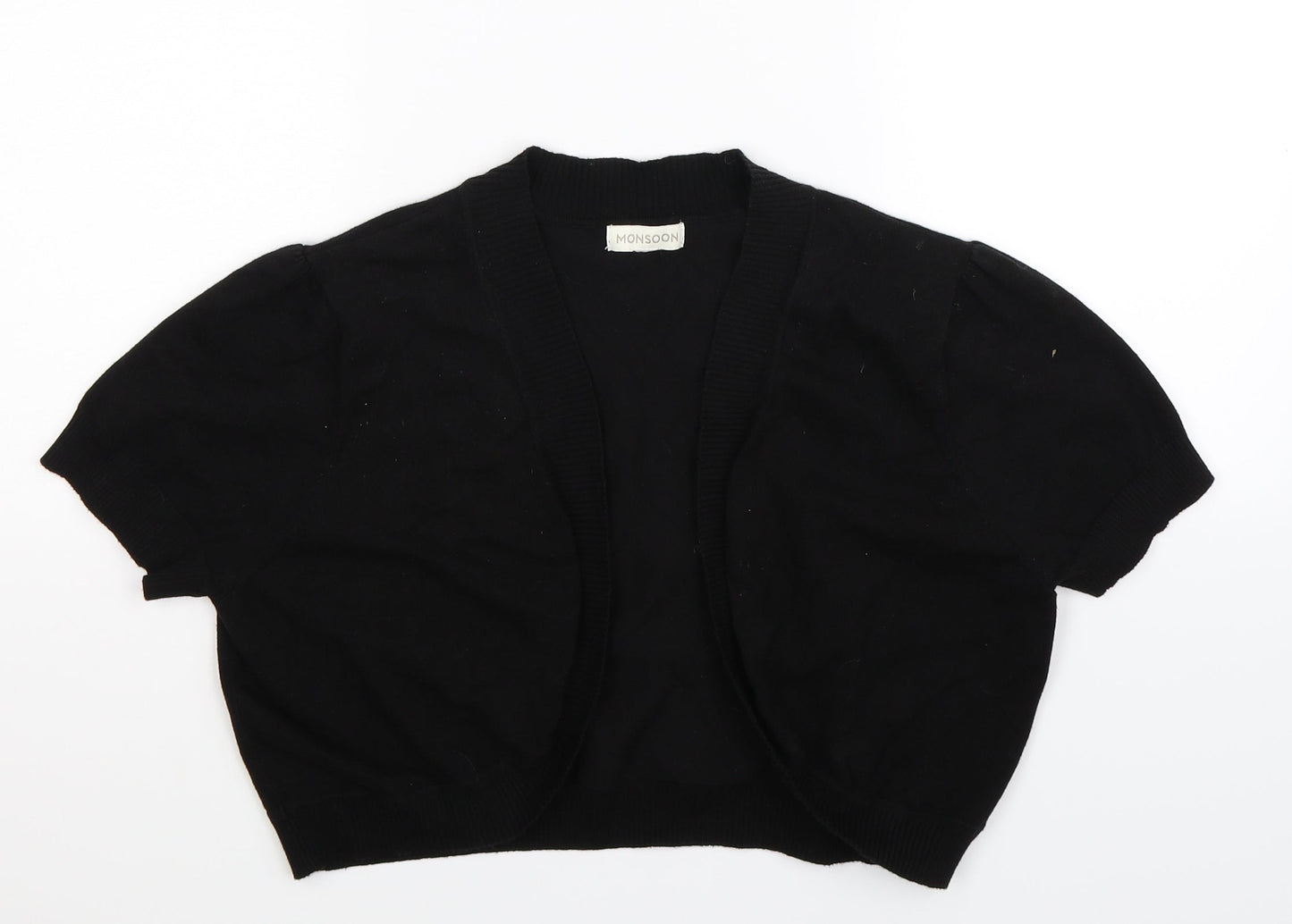 Monsoon Womens Black  Knit Cardigan Jumper Size 16
