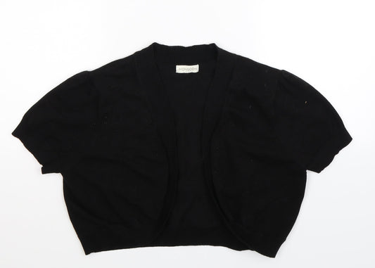 Monsoon Womens Black  Knit Cardigan Jumper Size 16