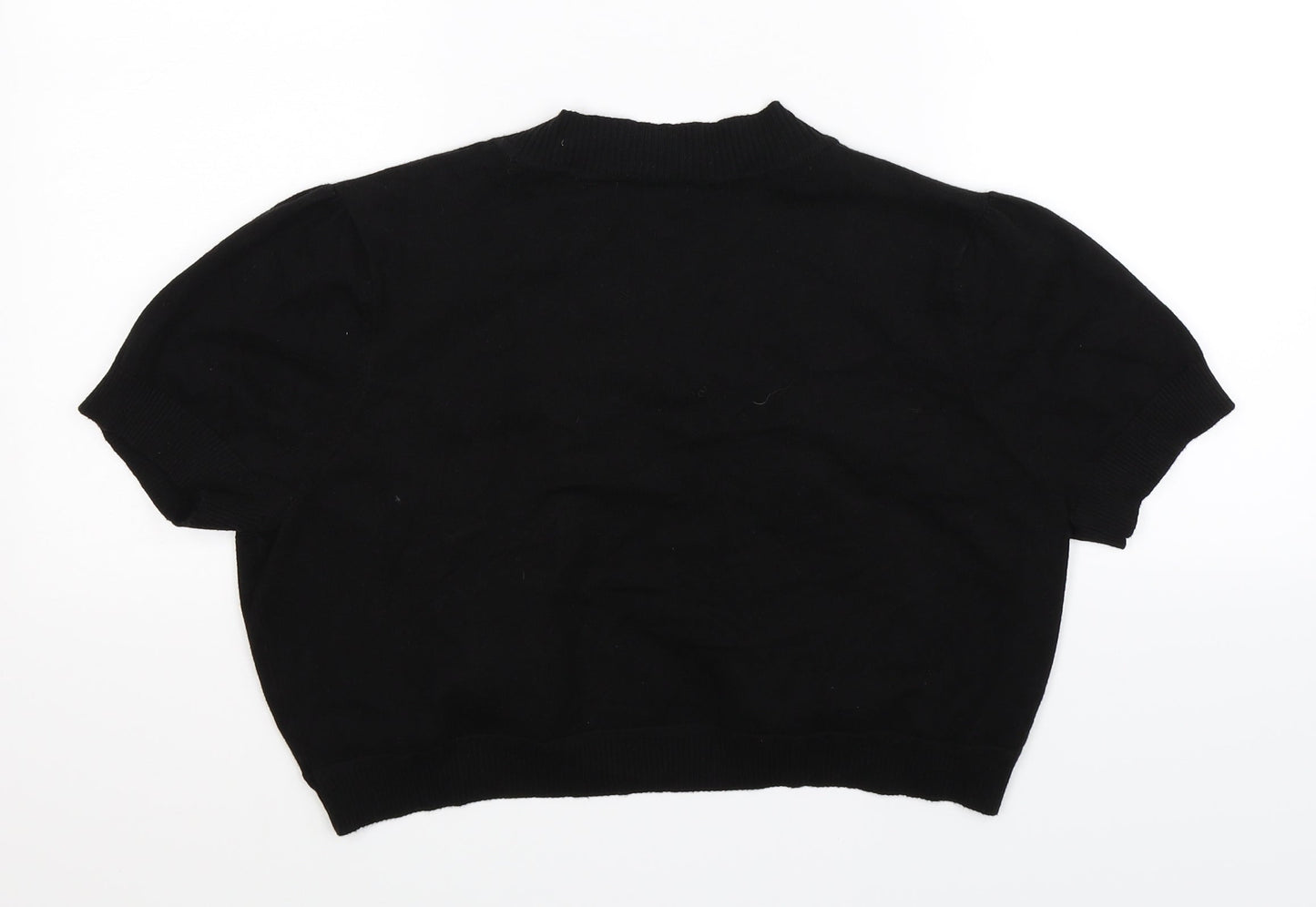 Monsoon Womens Black  Knit Cardigan Jumper Size 16