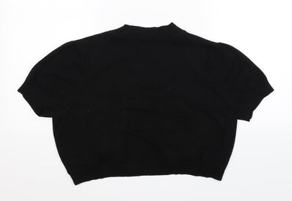 Monsoon Womens Black  Knit Cardigan Jumper Size 16