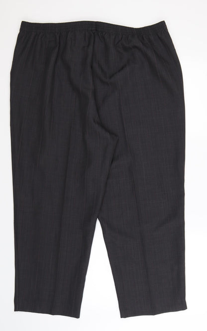 BM Womens Grey Striped  Trousers  Size 20 L26 in