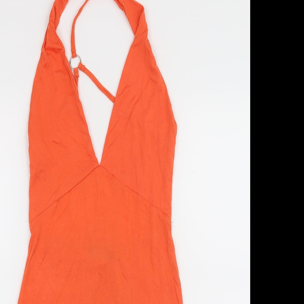 Missguided Womens Orange   A-Line  Size 10