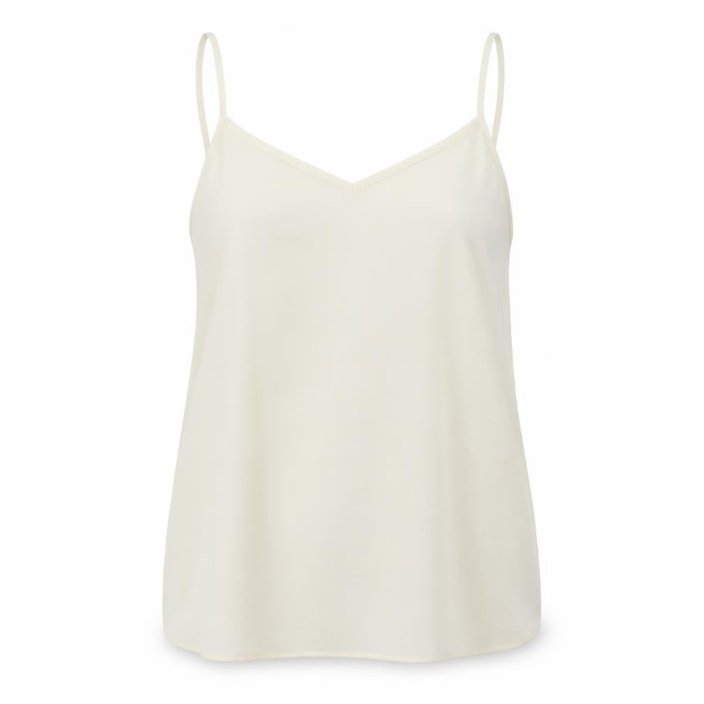 Womens UK Size 10 New Look White Basic Tank