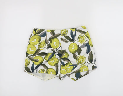 Topshop Womens White   Hot Pants Shorts Size 6
