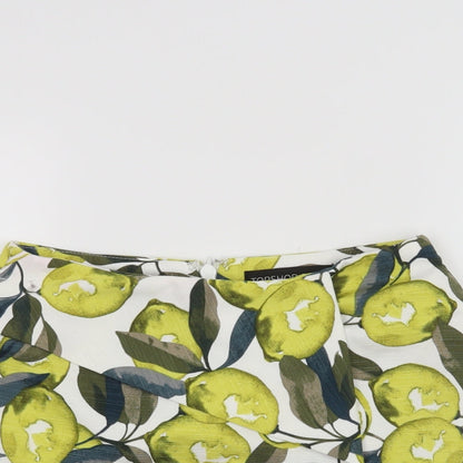 Topshop Womens White   Hot Pants Shorts Size 6