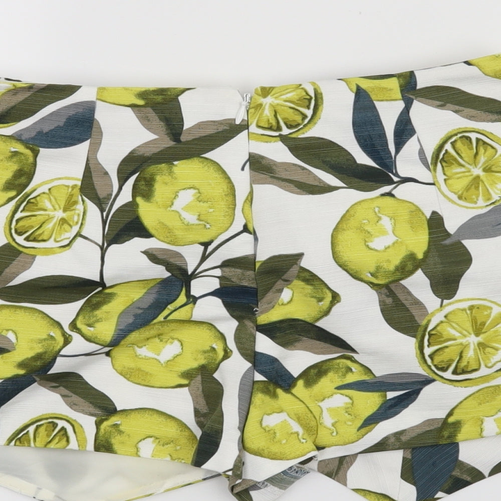 Topshop Womens White   Hot Pants Shorts Size 6