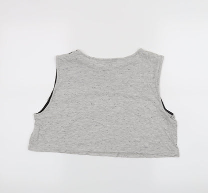 Topshop Womens Grey   Basic Tank Size 10