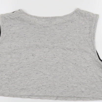 Topshop Womens Grey   Basic Tank Size 10