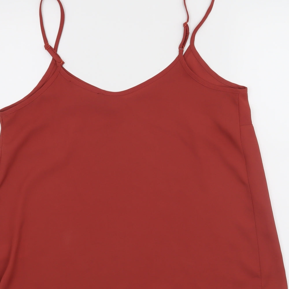 Womens UK Size 10 Atmosphere Orange Camisole Tank