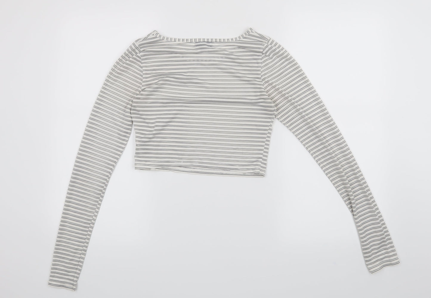 Womens UK Size 8 Topshop White Basic T-Shirt