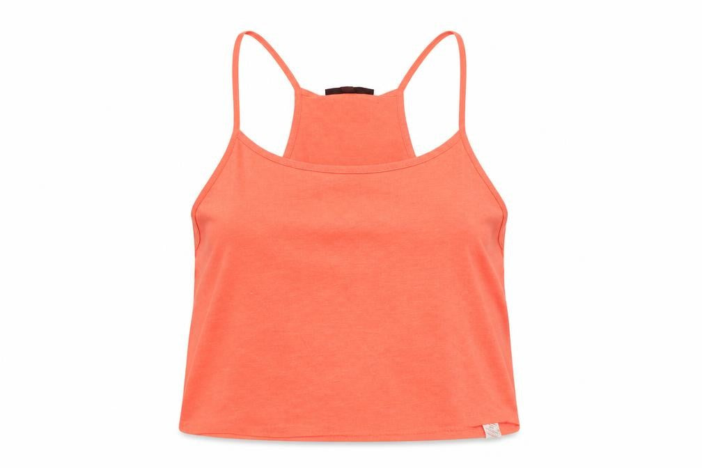 Womens UK Size 8 Topshop Orange Cropped Tank