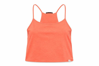Womens UK Size 8 Topshop Orange Cropped Tank