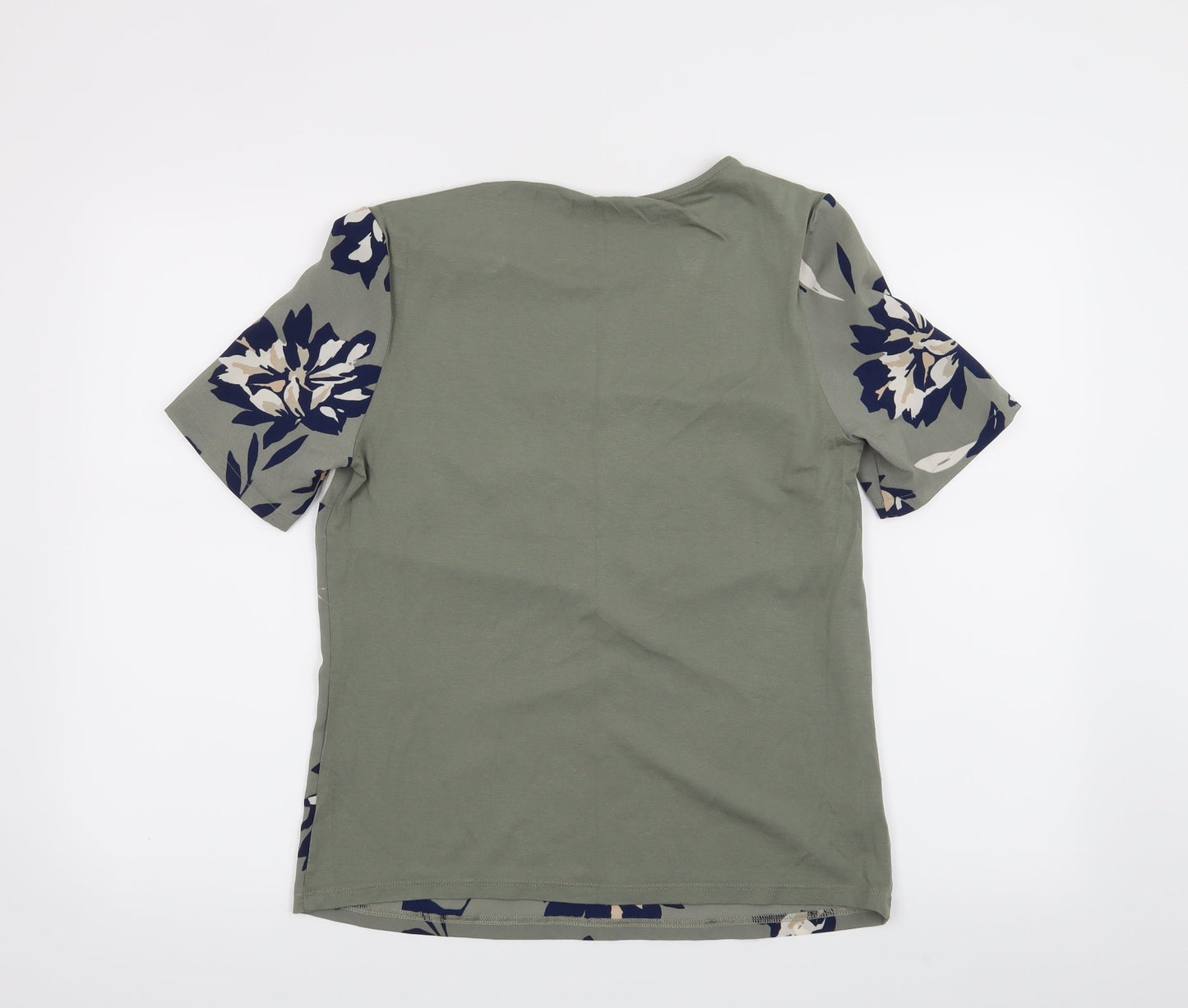 Womens UK Size 8 M&S Green Basic T-Shirt