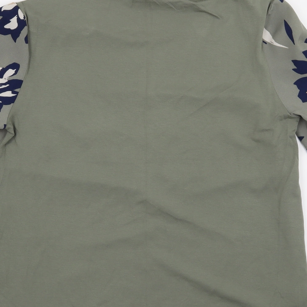 Womens UK Size 8 M&S Green Basic T-Shirt