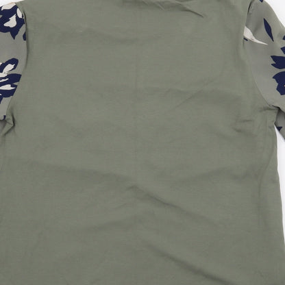 Womens UK Size 8 M&S Green Basic T-Shirt