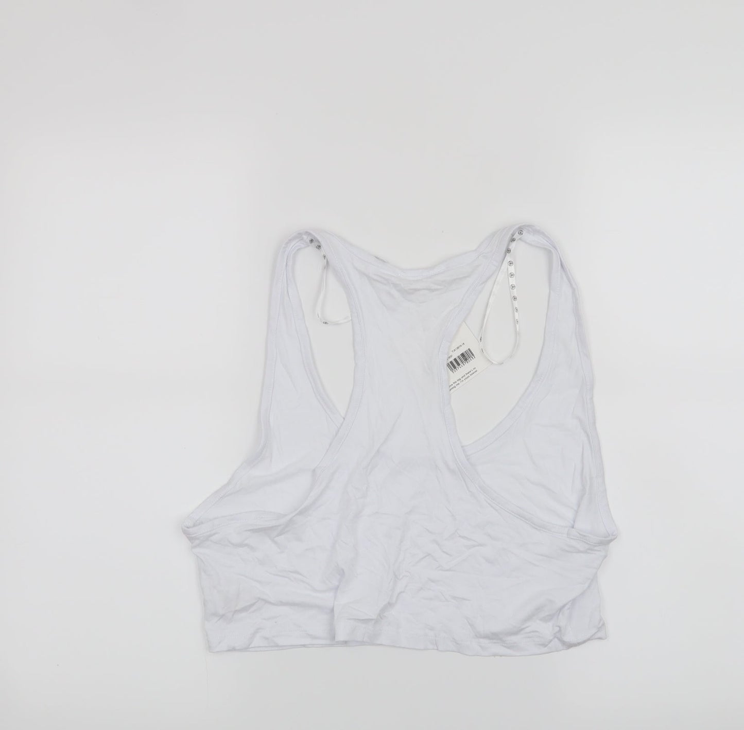Womens UK Size 16 Missguided White Cropped Tank