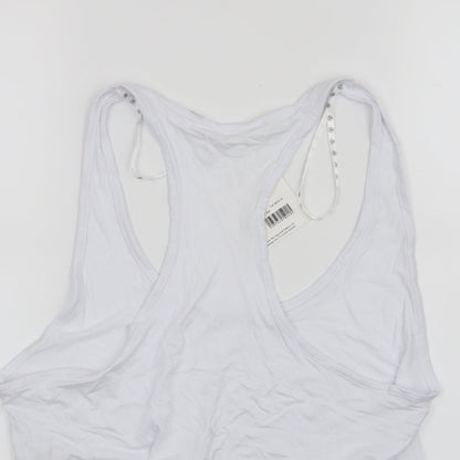 Womens UK Size 16 Missguided White Cropped Tank