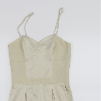 Topshop Womens Beige   Romper One-Piece Size 8