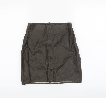 Missguided Womens Green   A-Line Skirt Size 8