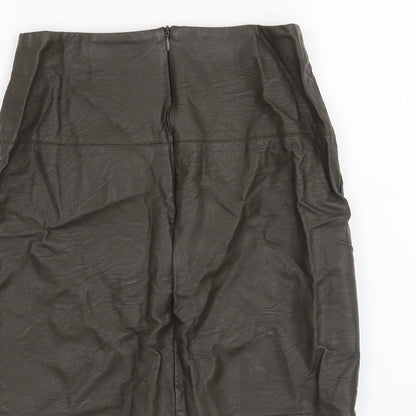 Missguided Womens Green   A-Line Skirt Size 8