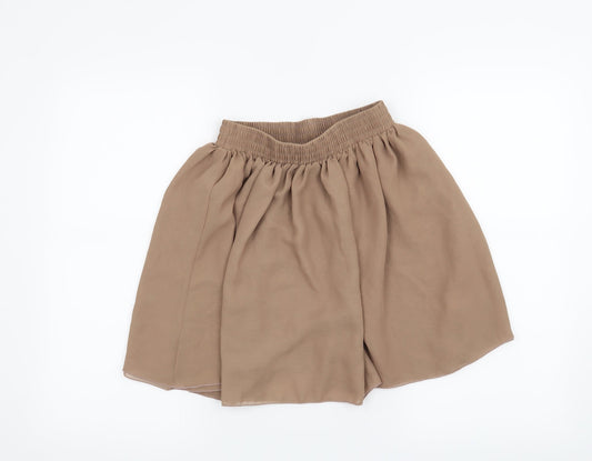 Hearts & Bows Womens Beige   Skater Skirt Size S