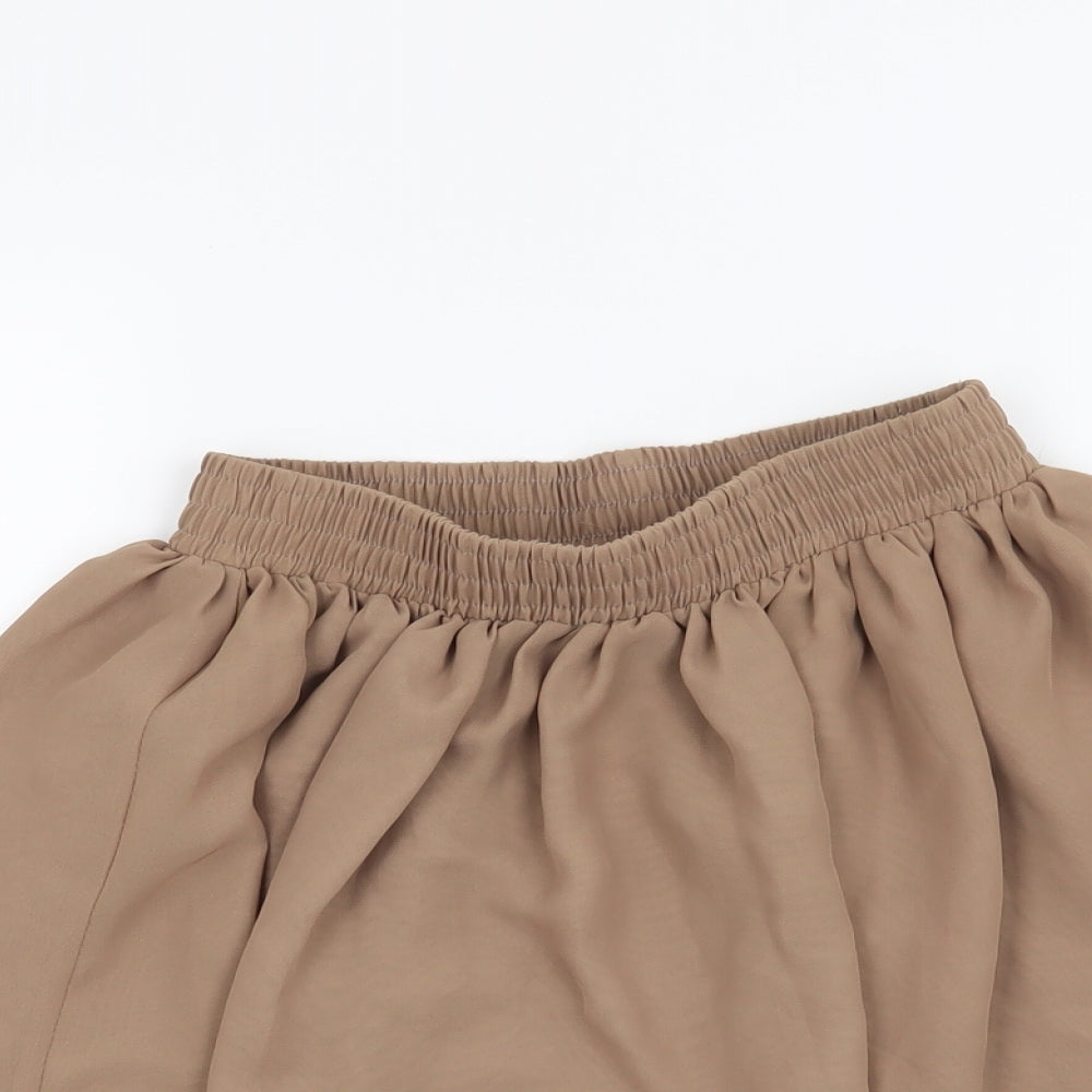 Hearts & Bows Womens Beige   Skater Skirt Size S