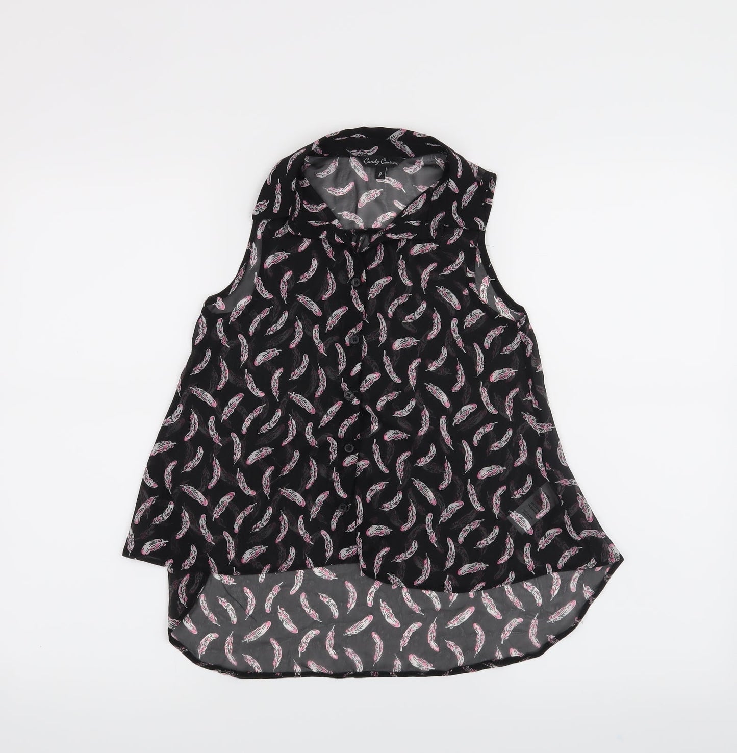 Candy Couture Girls Black   Camisole Tank Size 9 Years