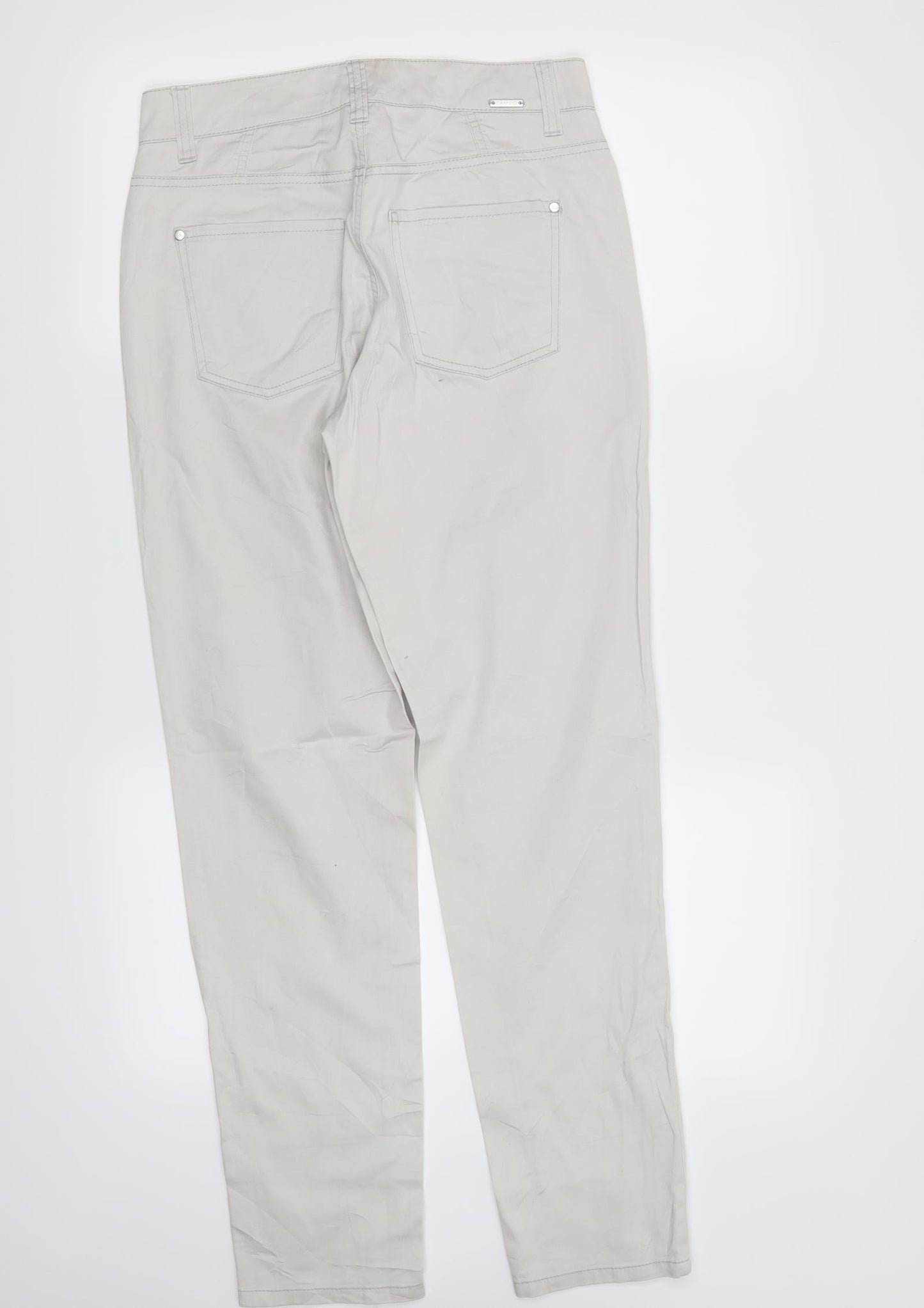 Womens UK Size 6 Cambio Regular Fit  Ivory Trousers