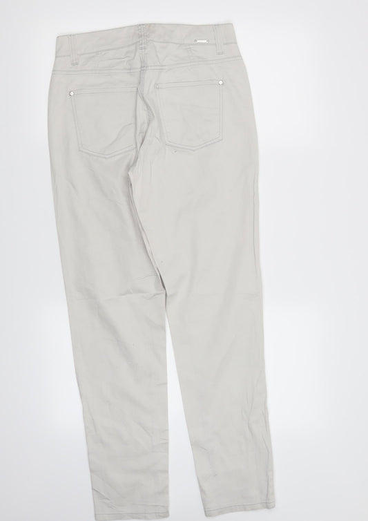 Womens UK Size 6 Cambio Regular Fit  Ivory Trousers