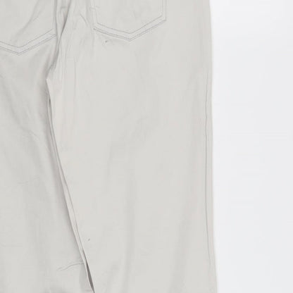 Womens UK Size 6 Cambio Regular Fit  Ivory Trousers