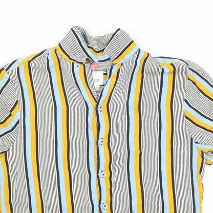 Womens UK Size XS River Island Multicoloured Basic Button-Up