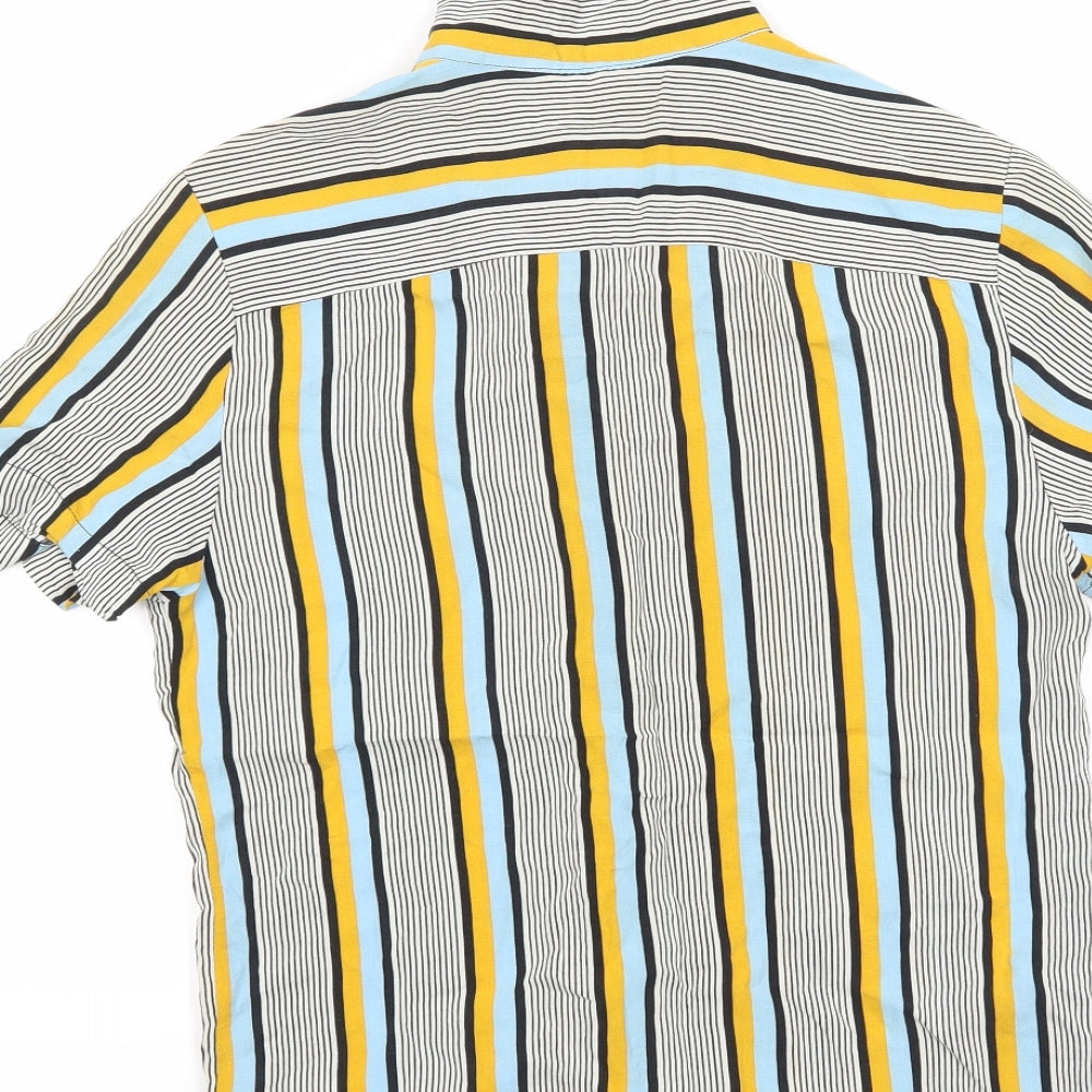 Womens UK Size XS River Island Multicoloured Basic Button-Up