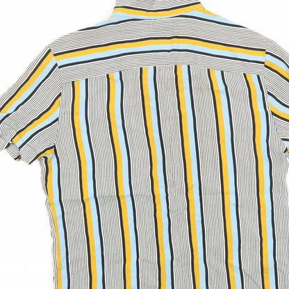 Womens UK Size XS River Island Multicoloured Basic Button-Up