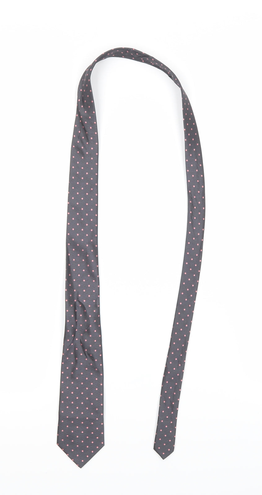 Preworn Mens Multicoloured Polka Dot  Slim Tie Tie One Size