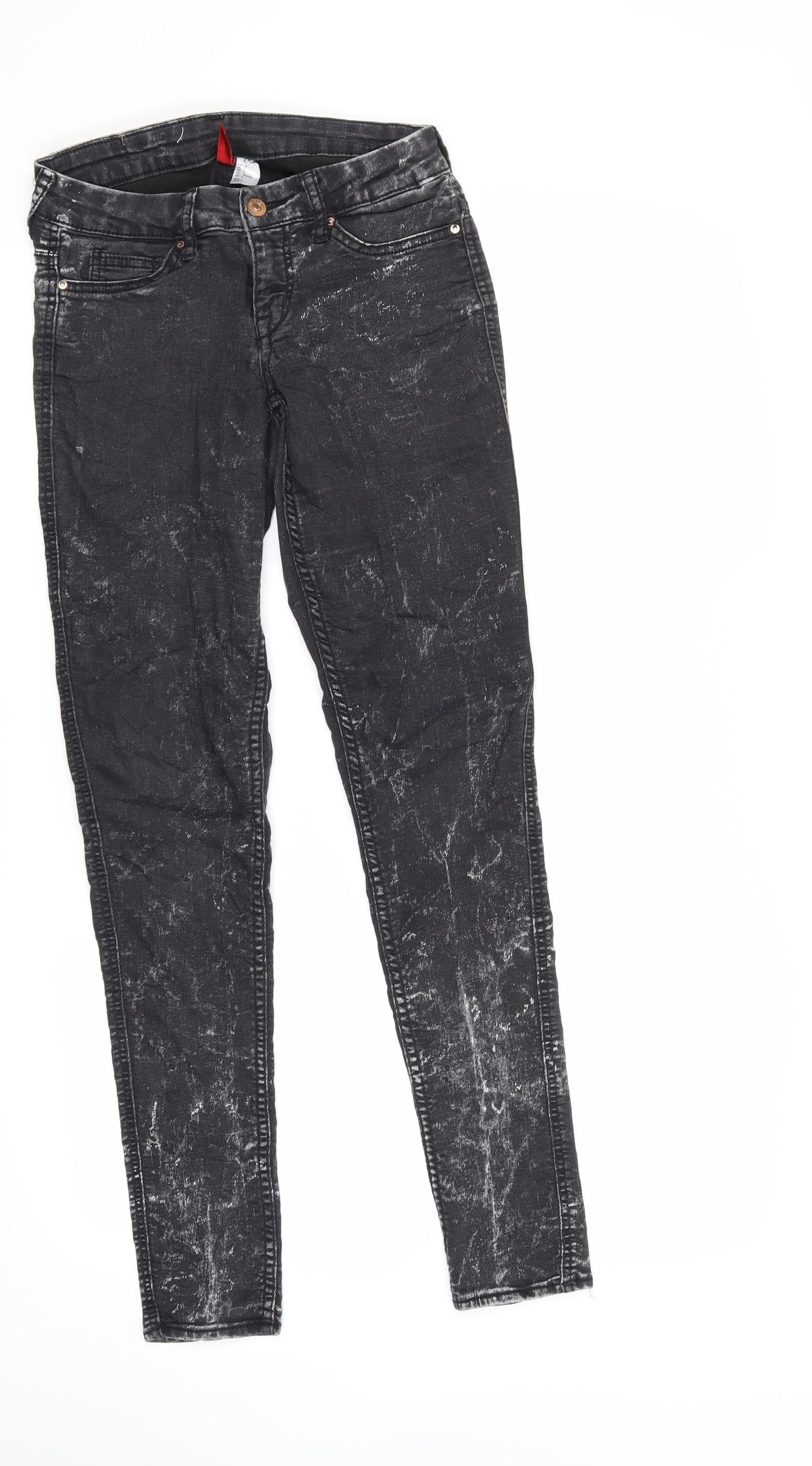 Denim & Co. Womens Black   Straight Jeans Size 6 L30 in