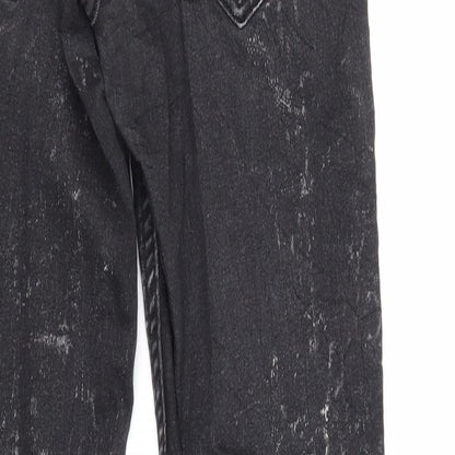 Denim & Co. Womens Black   Straight Jeans Size 6 L30 in