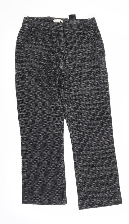 Womens UK Size 8 H&M Regular Fit  Black Trousers