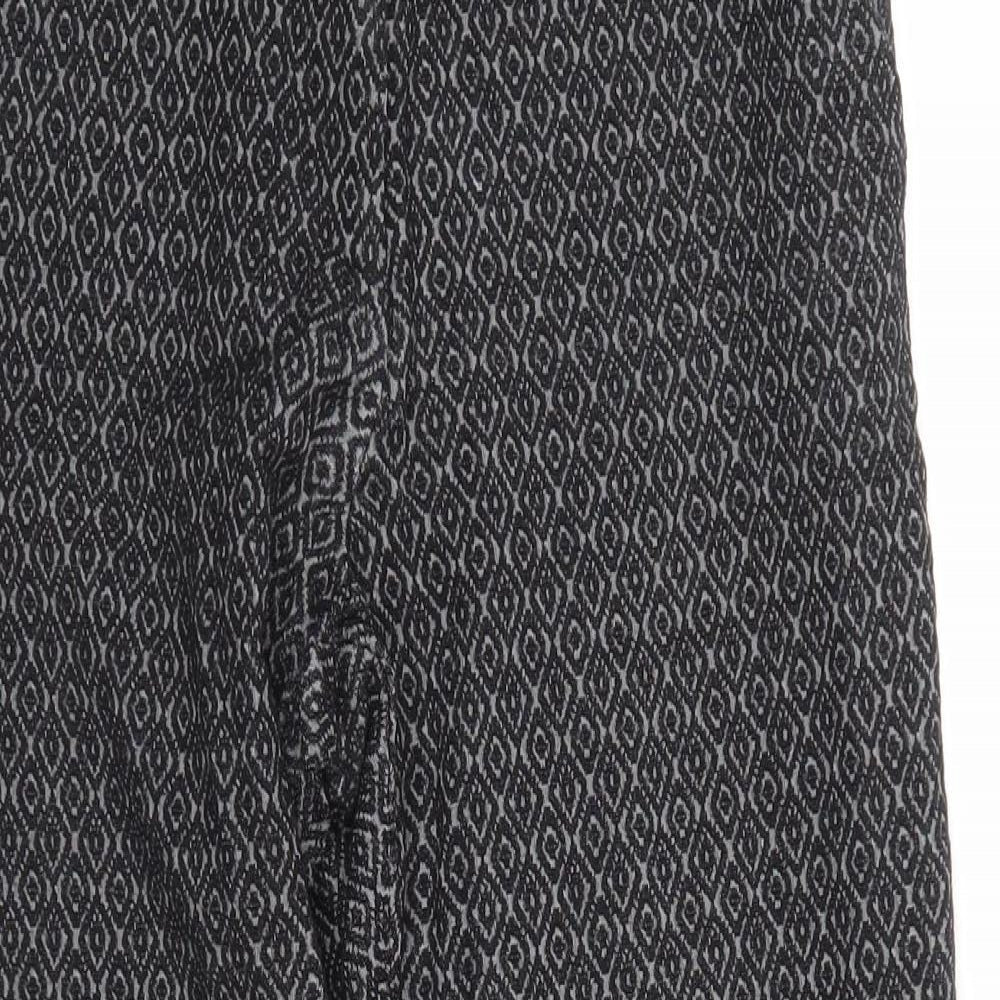 Womens UK Size 8 H&M Regular Fit  Black Trousers