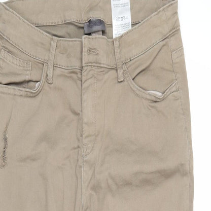 Yessica Womens Beige   Straight Jeans Size 12 L24 in