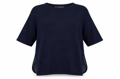 QED London Womens Blue Check  Pullover Jumper Size S