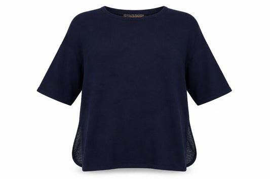 QED London Womens Blue Check  Pullover Jumper Size S