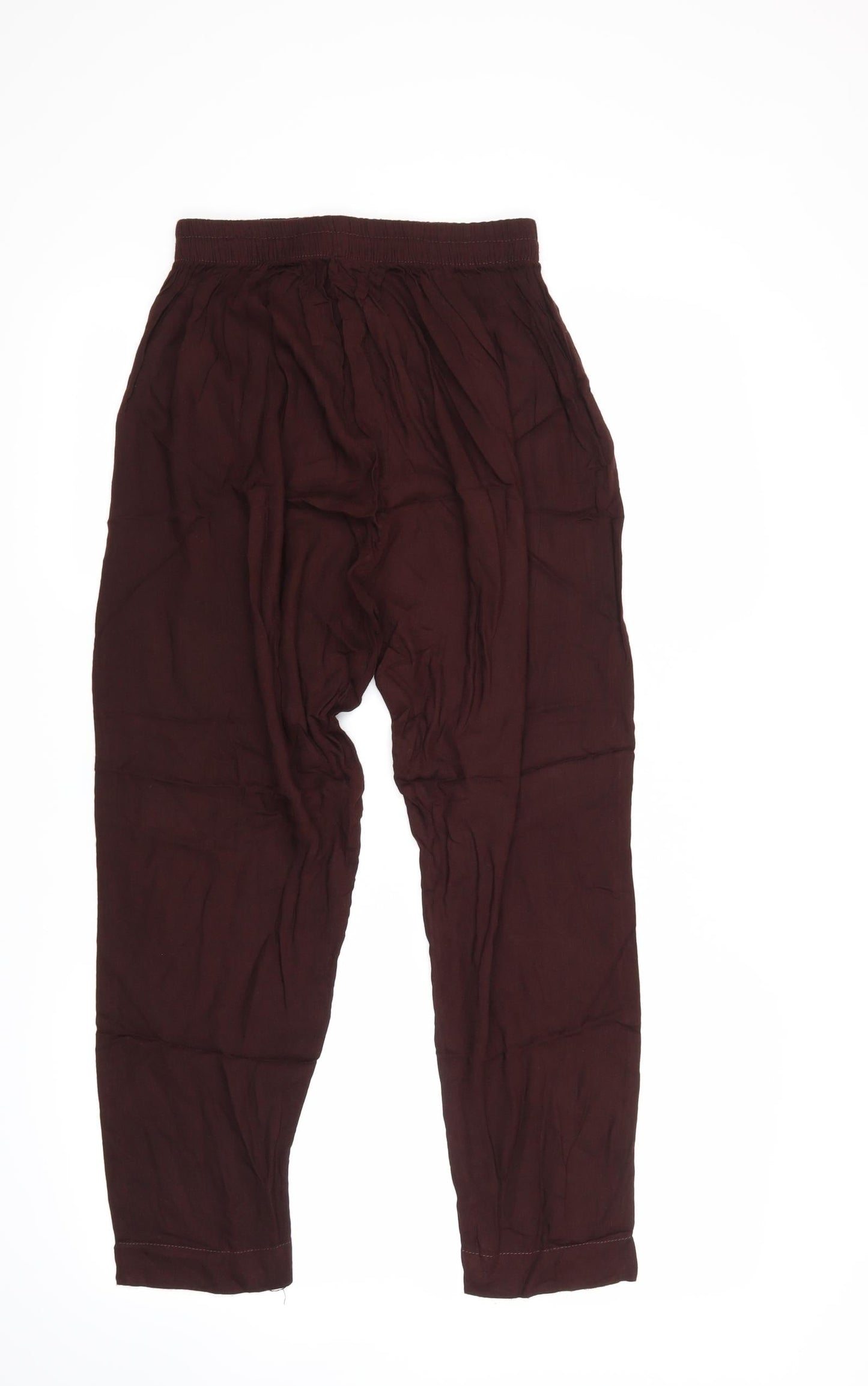 Womens UK Size S Preworn  Pedal Pusher Brown Leggings