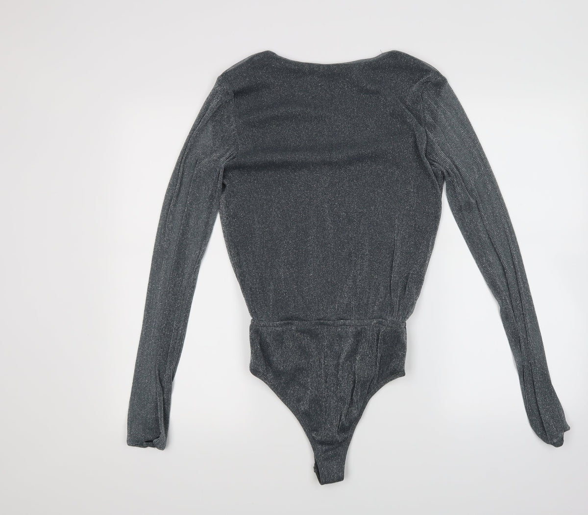 Glamour Womens Grey   Top Bodysuit Size 8