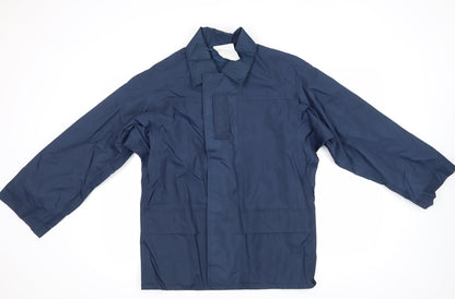 Mens UK Size  Preworn Blue Rain Coat