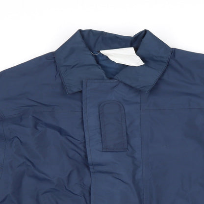 Mens UK Size  Preworn Blue Rain Coat