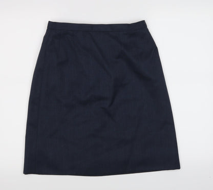 Preworn Womens Blue   A-Line Skirt