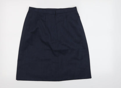 Preworn Womens Blue   A-Line Skirt