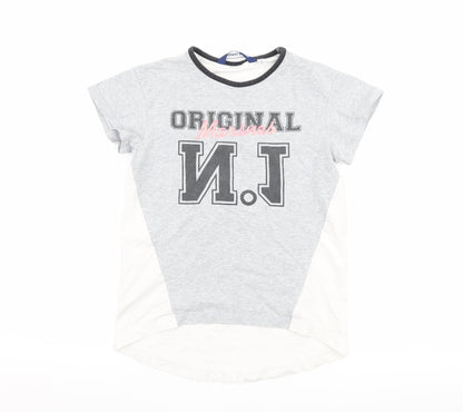 Original Marines Girls Grey   Basic T-Shirt Size 6 Years