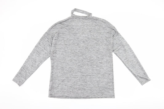 Papaya Womens Grey   Basic T-Shirt Size 14